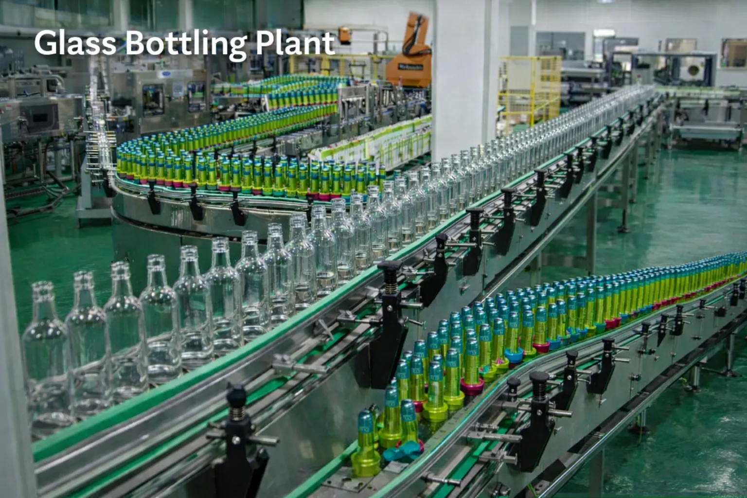 Glass Bottling Plant - High-Efficiency Machine View 1