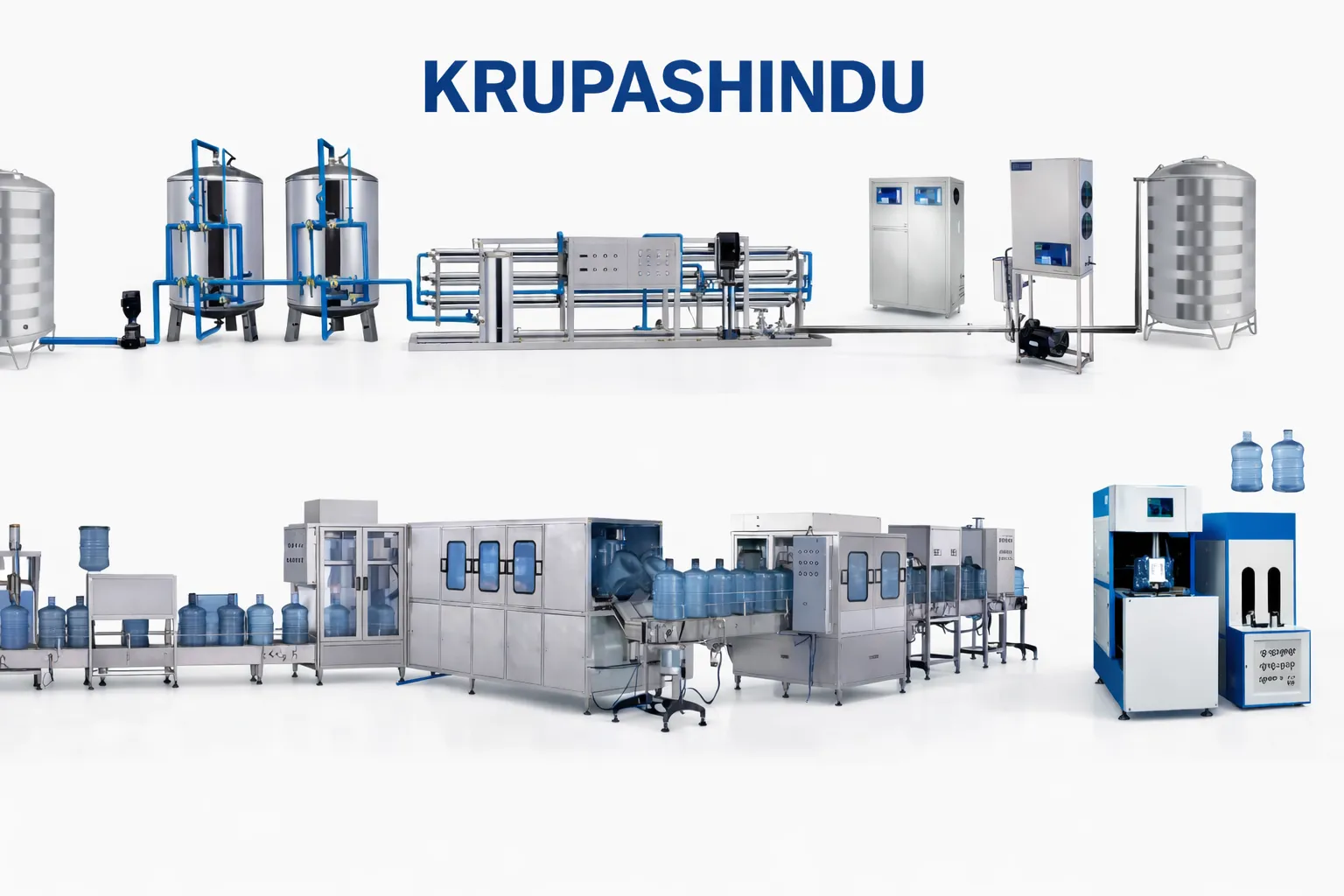 Packaged Drinking Water Plant - High-Efficiency Machine View 1