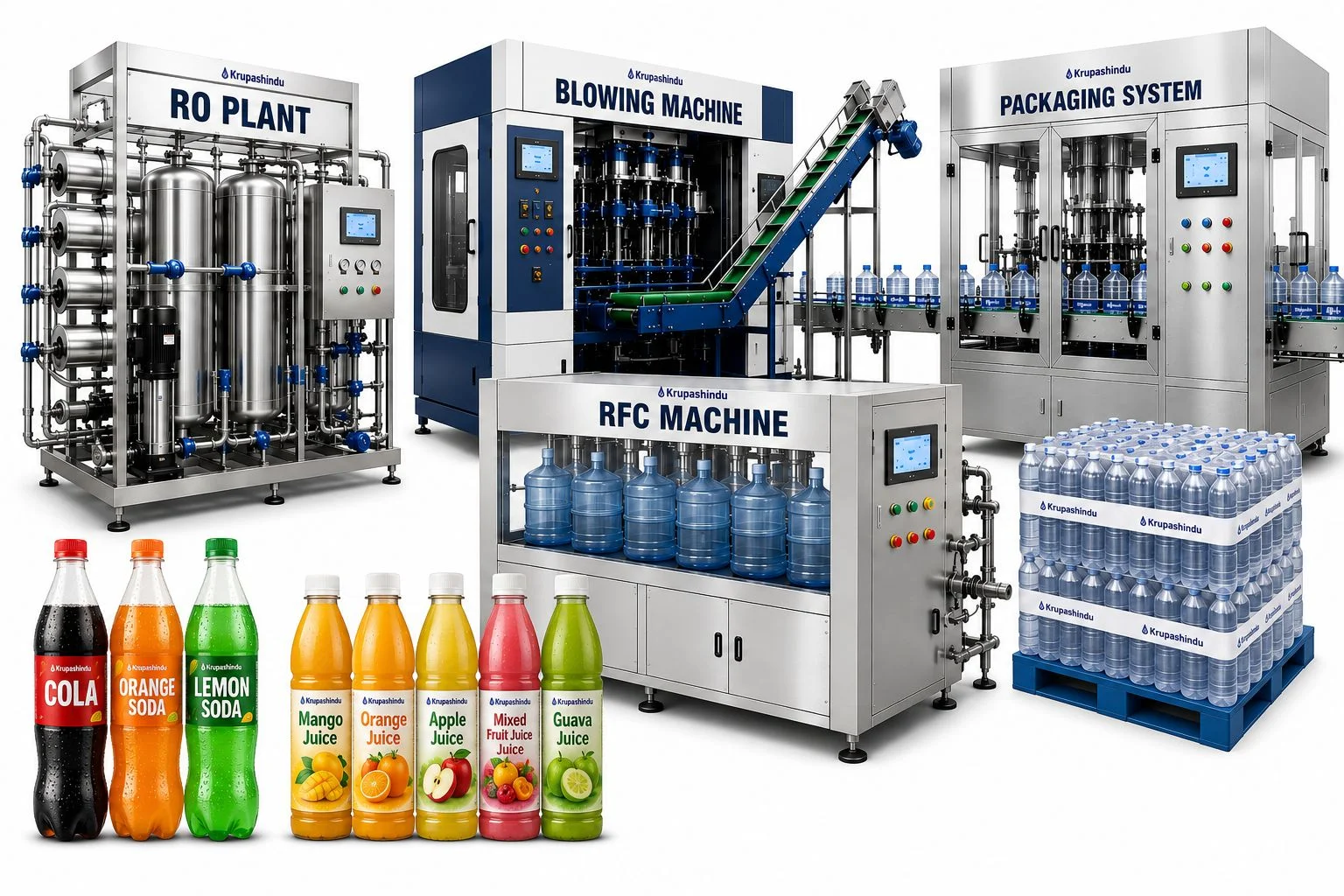 High-Efficiency Industrial Mineral Water and Beverage Plant
